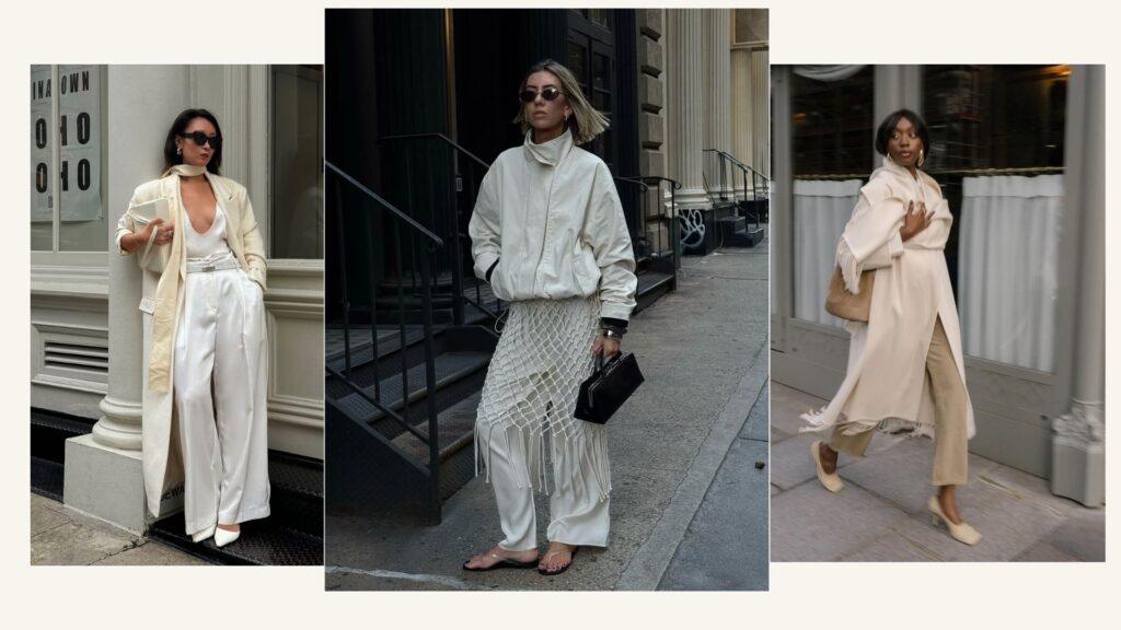 neutral minimalist outfit clean simple style