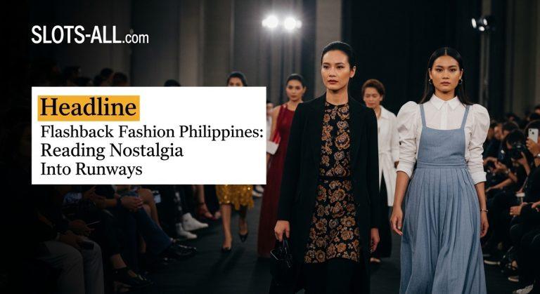 Editorial collage of vintage and contemporary Philippine fashion.