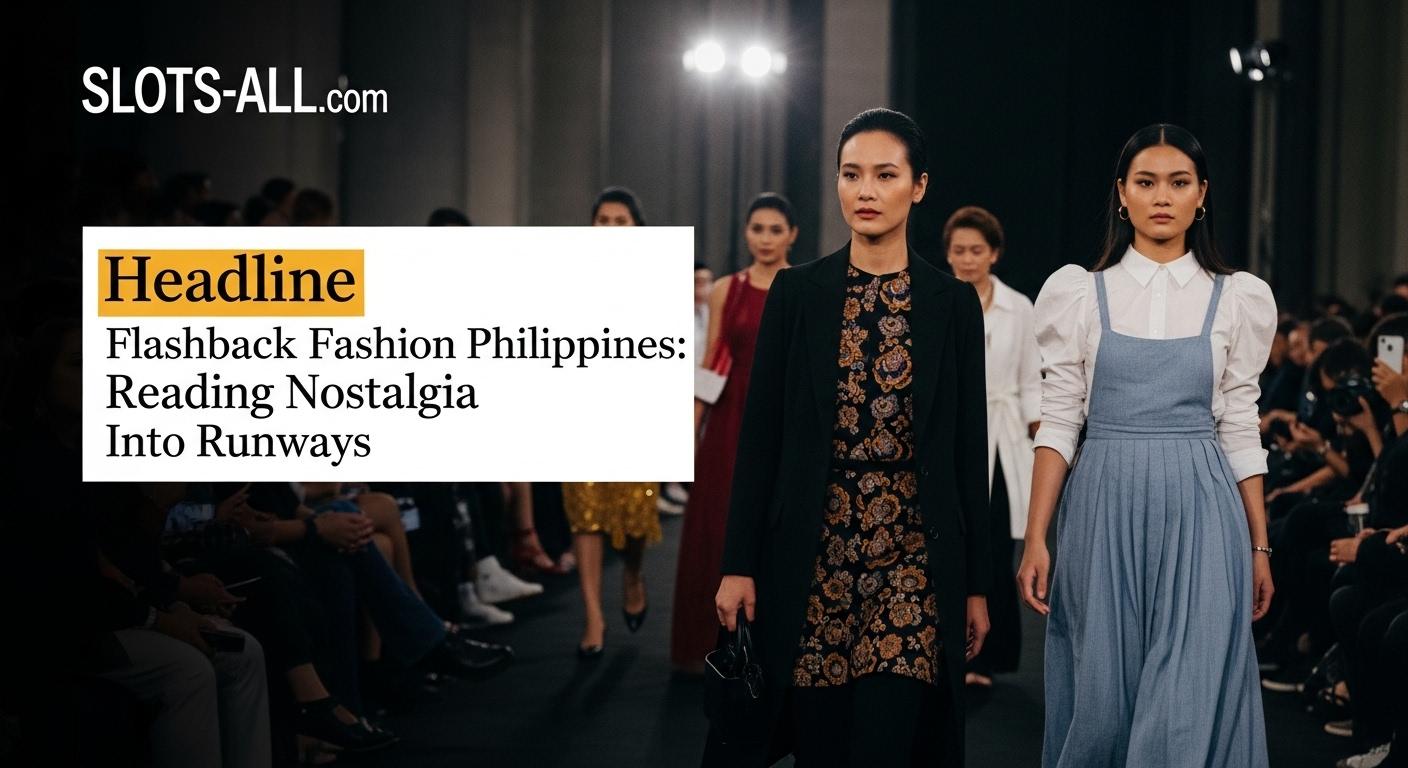 Editorial collage of vintage and contemporary Philippine fashion.