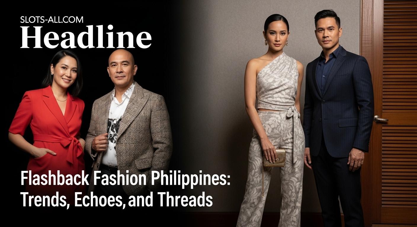 Filipino models in retro-inspired outfits on a Manila street, blending classic craft with modern streetwear.
