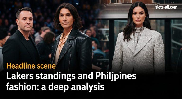 Lakers standings-inspired fashion collage in Manila streetwear scene