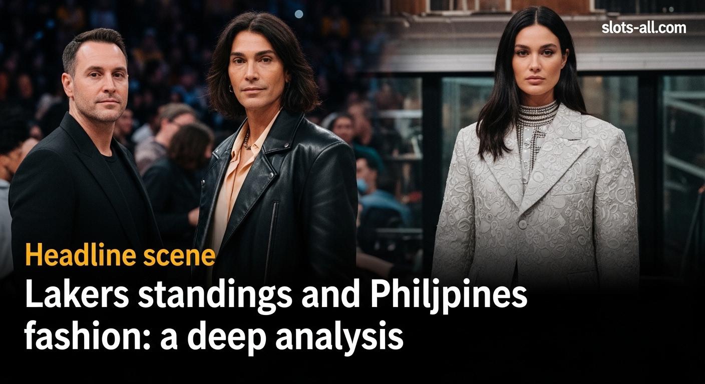 Lakers standings-inspired fashion collage in Manila streetwear scene