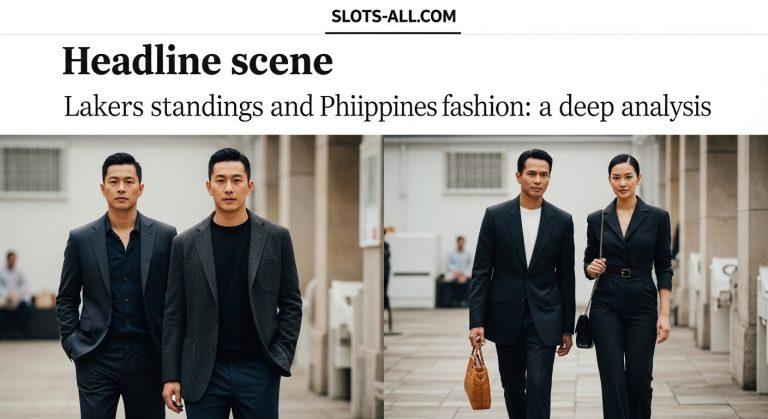 Lakers standings-inspired fashion collage in Manila streetwear scene