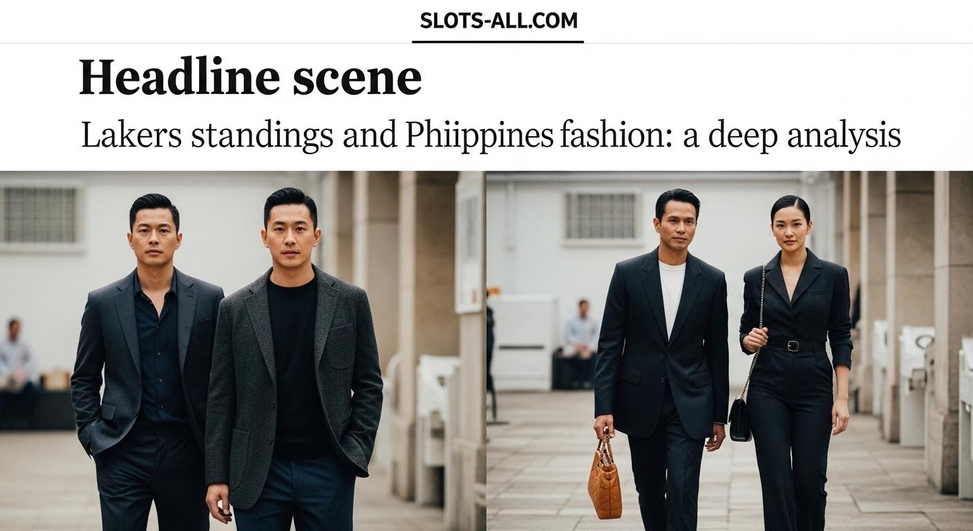 Lakers standings-inspired fashion collage in Manila streetwear scene