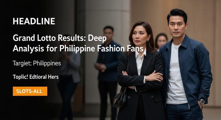 Editorial fashion collage featuring bold outfits, lottery-themed accents, and lucky color tones in a Philippine urban sc