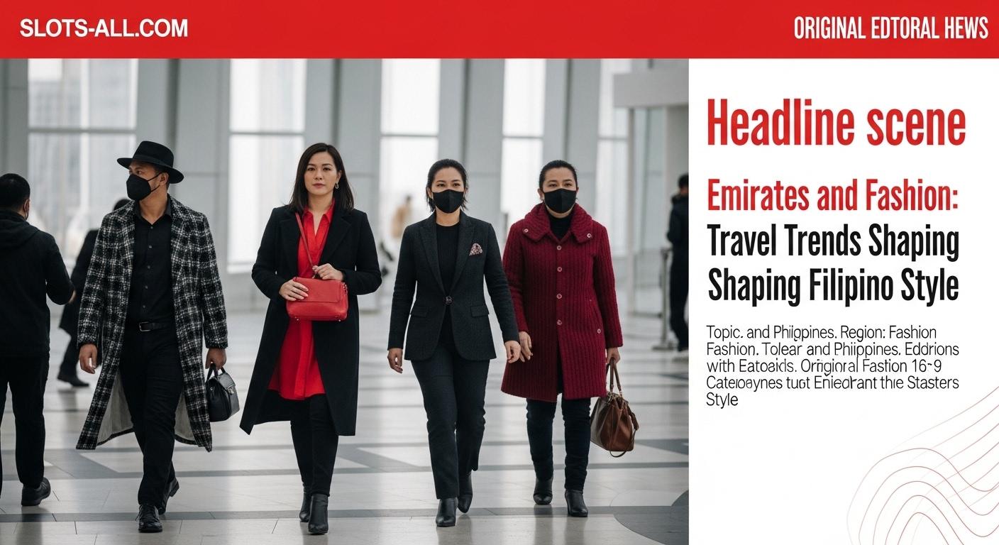 Travel fashion editorial featuring subdued luxury looks with a Dubai-inspired backdrop and Philippine cultural accents.